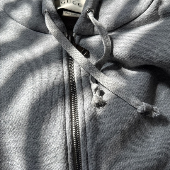 Gucci Gray Zip Up Sweater - Picture 1 of 4